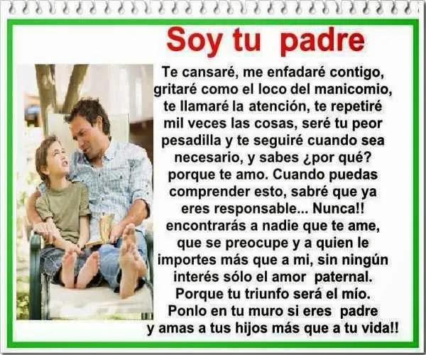 Pensamientos para el dia del padre ~ PENSAMIENTOS DE AMOR