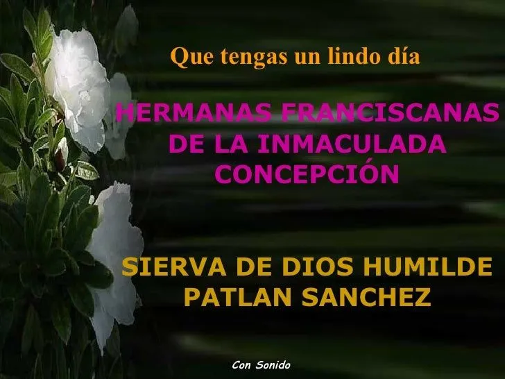 Pensamientos de la Sierva de Dios Humilde Patlán Sanchez