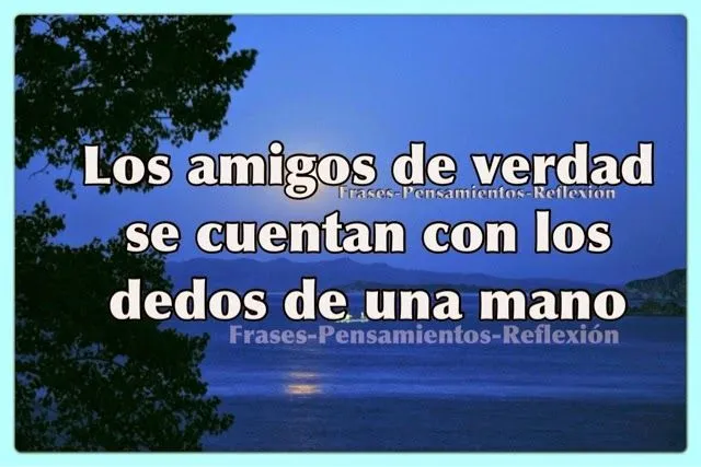 Pensamientos De La Vida Diaria : Los amigos de verdad se cuentan ...