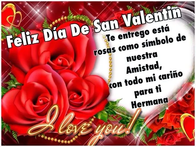 Pensamientos De La Vida Diaria : Feliz día de San Valentín Hermana