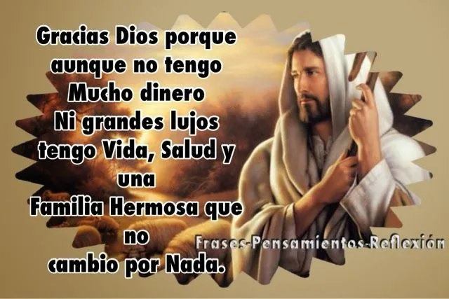 Pensamientos De La Vida Diaria : Gracias Dios