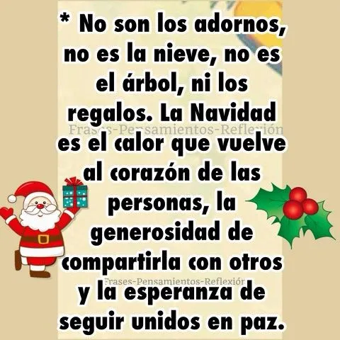 Pensamientos De La Vida Diaria : La Navidad es: