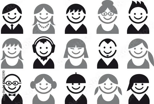 people vector icon set © beaubelle #25653390 - Ver portfolio