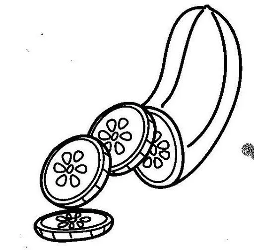 Pepinos para colorear - Imagui