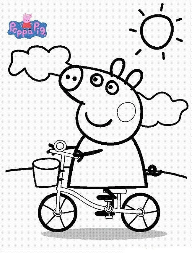 Peppa Pig desenhos para imprimir colorir e pintar » Desenhos para ...