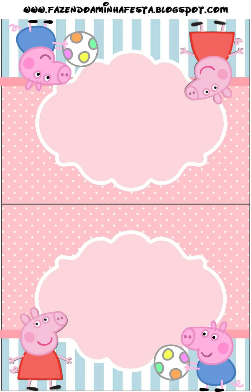 Peppa Pig: invitaciones para imprimir gratis. - Ideas y material ...