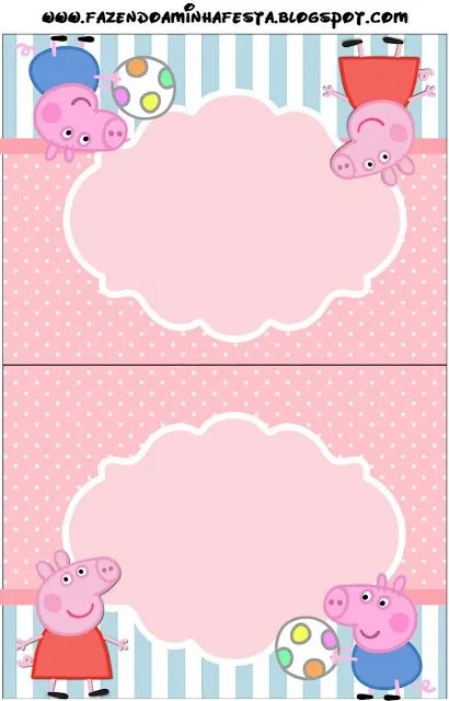 Peppa Pig: invitaciones para imprimir gratis. | Ideas y material ...