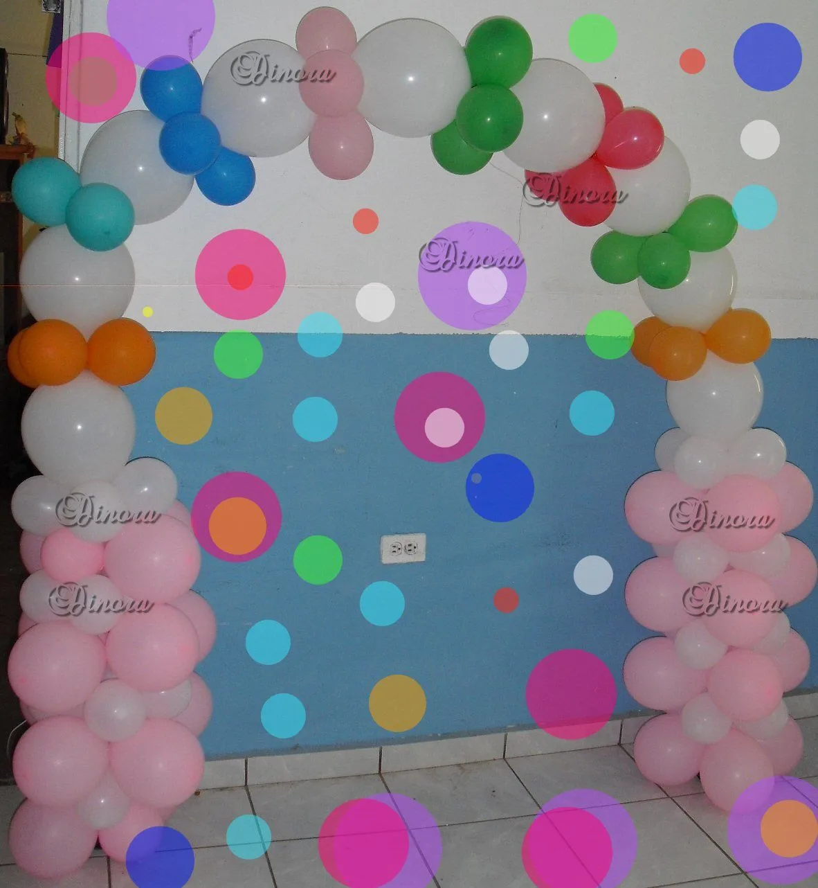 mis pequeñas manualidades: arco de globos