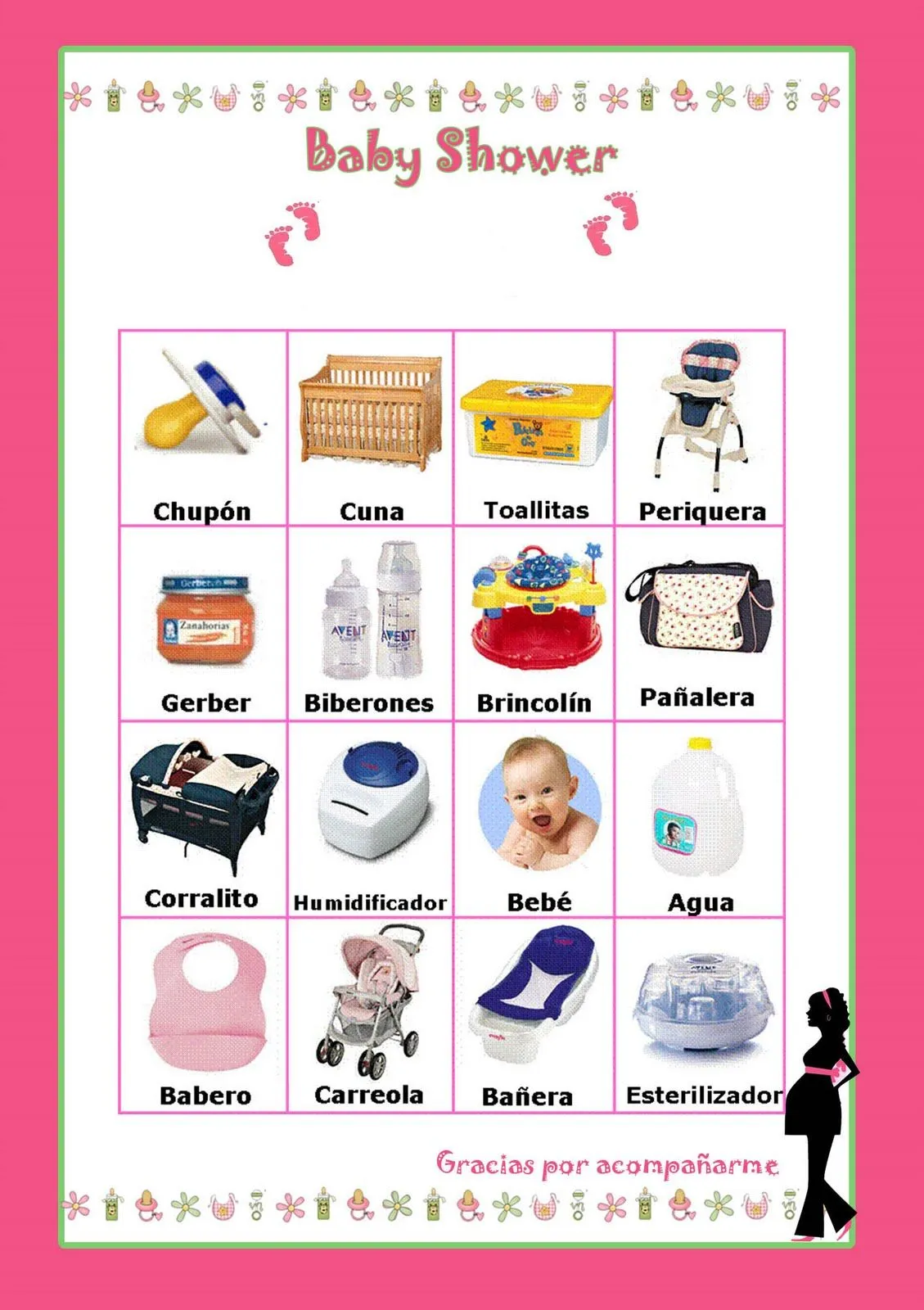 mis pequeñas manualidades: loteria bebe