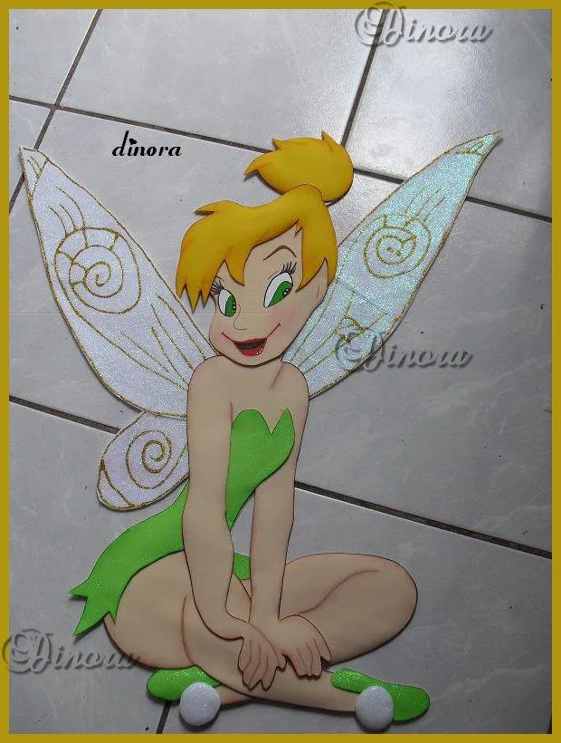 mis pequeñas manualidades: ahora les traigo a campanita sentada.