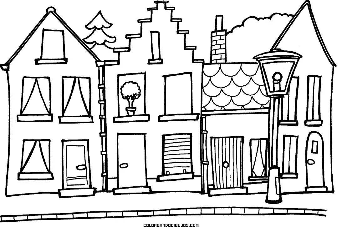 Un Pueblo Colouring Pages