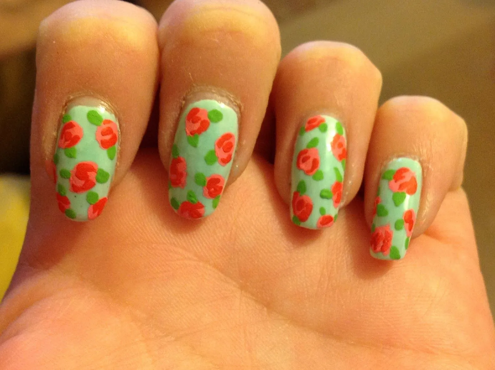 Mi pequeño mundo rosa ♥: Diseño de uñas vintage con flores