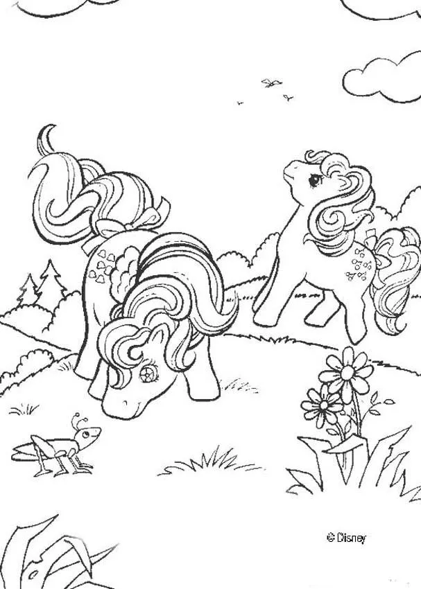 Mi pequeño Pony para colorear, MY LITTLE PONY verano para imprimir