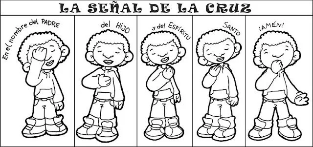 PEQUES Y PECAS...: LA SEÑAL DE LA CRUZ.