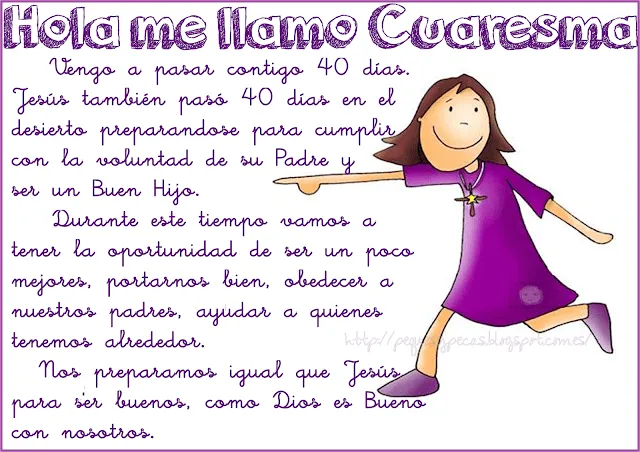 PEQUES Y PECAS...: Test de Cuaresma para peques: