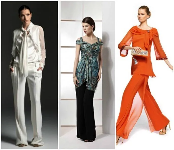 Invitadas elegantes y muy cómodas: pantalones para bodas 2013