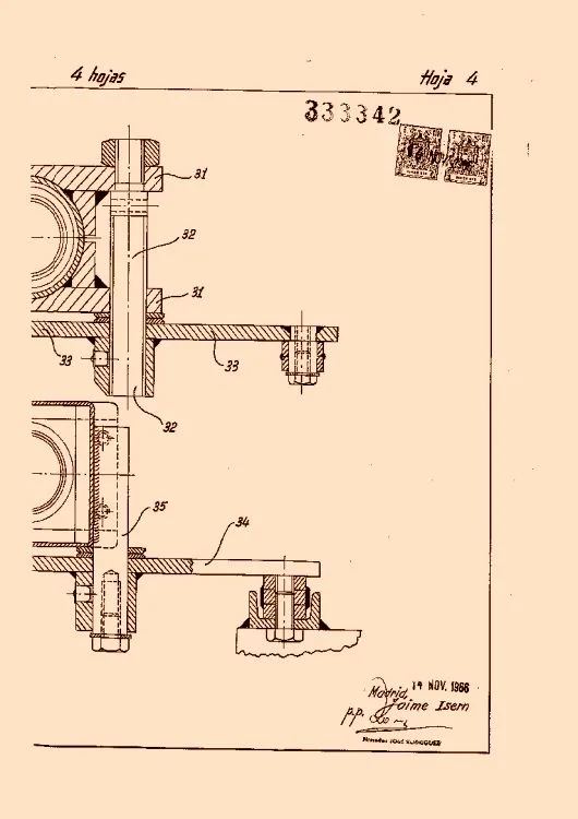 Perfeccionamientos en mesas de dibujo (16 de julio de 1967).