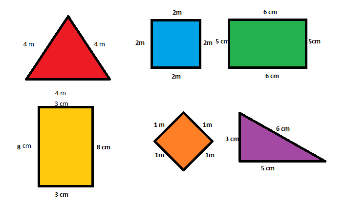 Figuras geometricas con su perimetro - Imagui