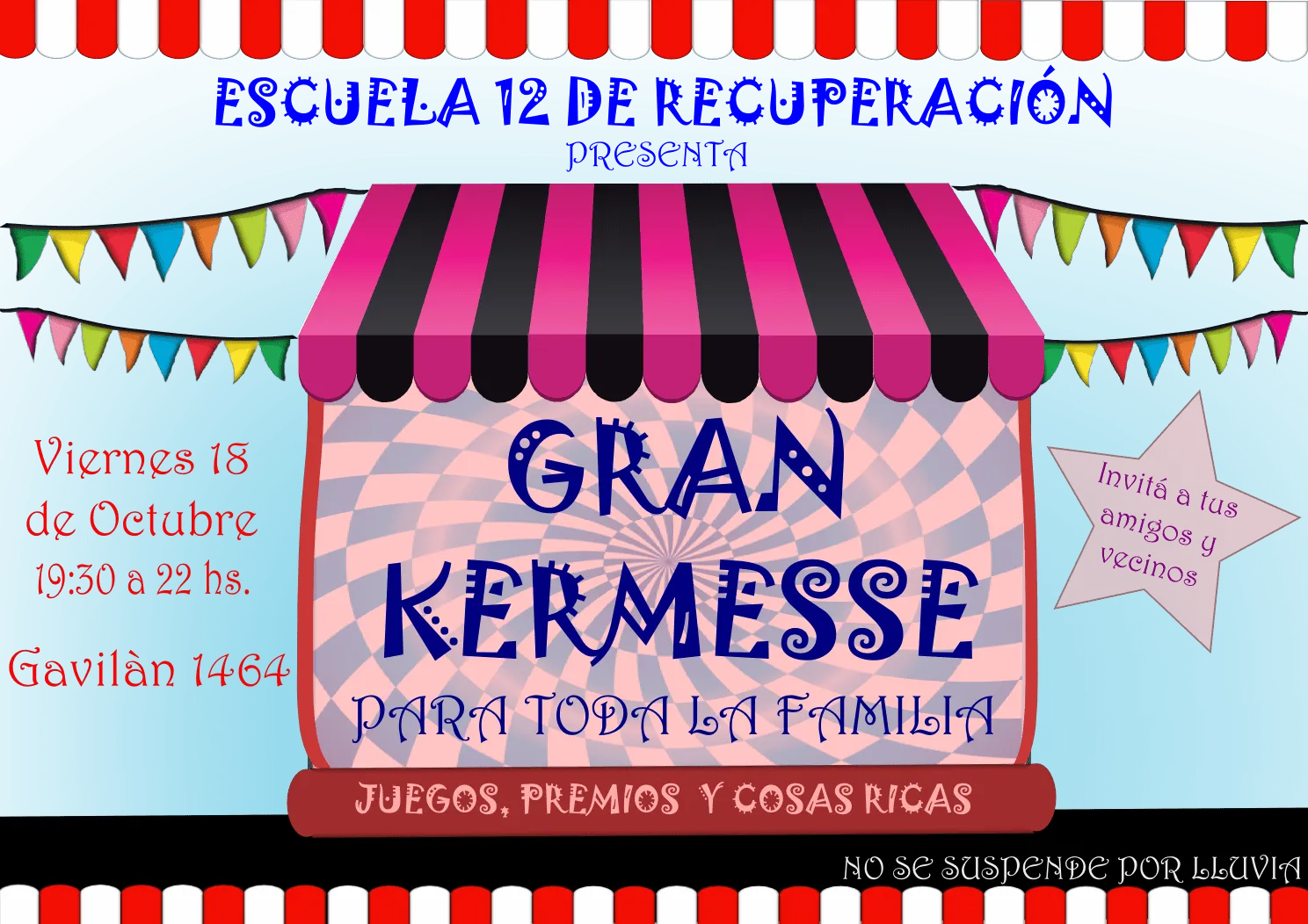 El periódico de la 12: LOS INVITAMOS A LA KERMESSE DE LA ESCUELA