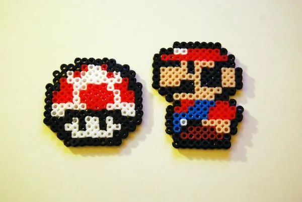 Perler beads: Mario by Photogenic5 on DeviantArt