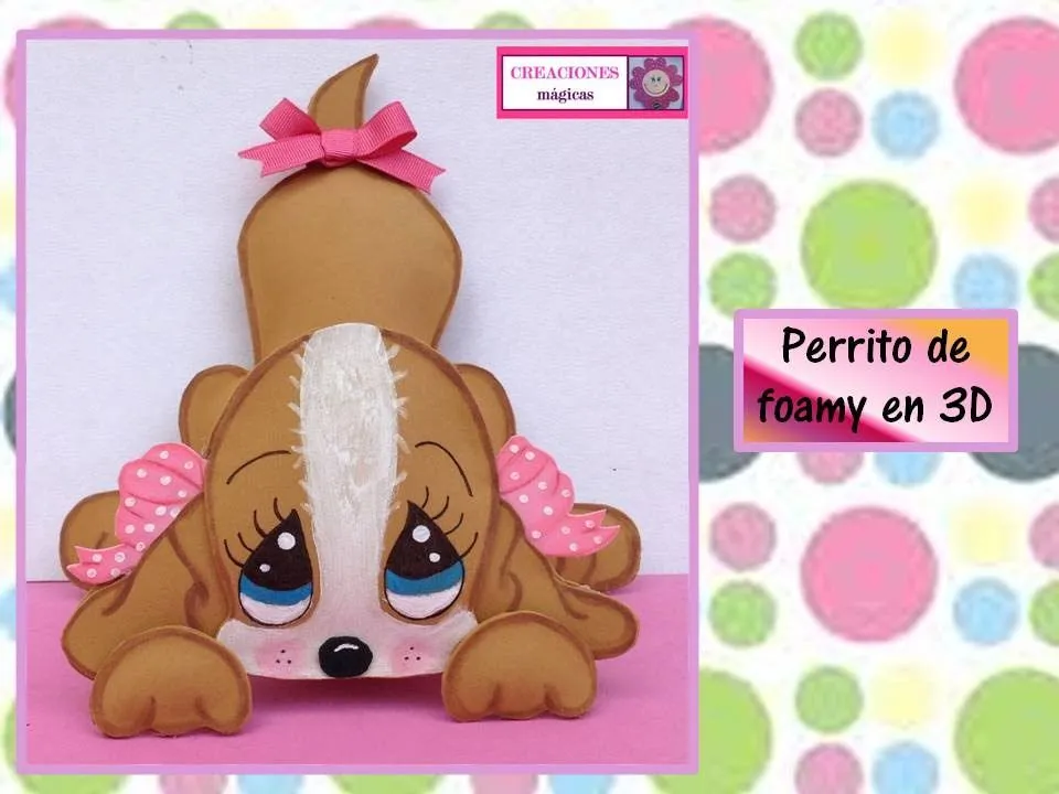 ♥Perrito de foamy en 3D♥-♥♥CREACIONES mágicas♥♥ - YouTube