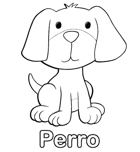 PERRITOS – DIBUJOS DE PERRITOS PARA PINTAR