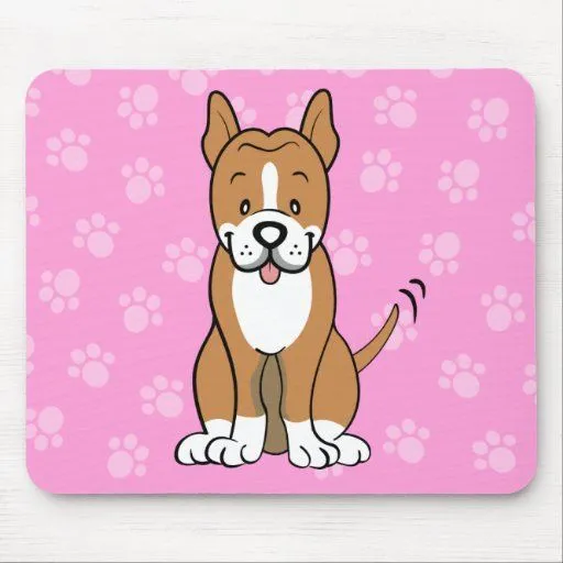 Perro lindo Pitbull Mousepad del dibujo animado Tapete De Ratón ...