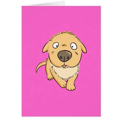 Perro de perrito lindo el oler del dibujo animado tarjeta de Zazzle.