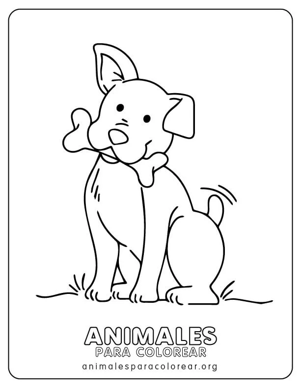 Perros para Colorear , descargar e imprimir GRATIS