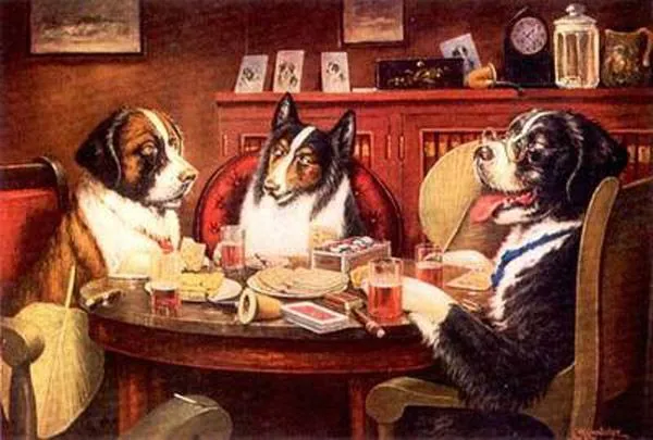 Perros Jugando Poker de Cassius Marcellus Coolidge | Teoría del Poker