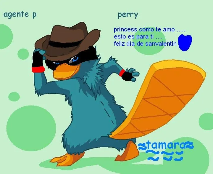 Perry el ornitorrinco enamorado - Imagui