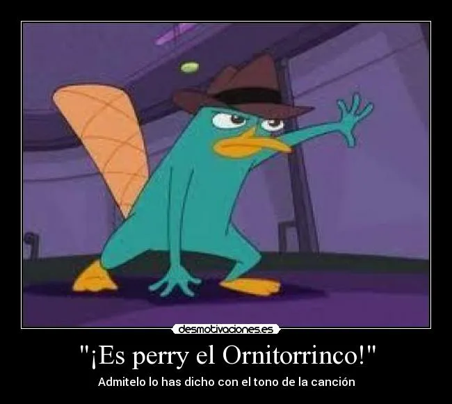 Es perry el Ornitorrinco!" | Desmotivaciones