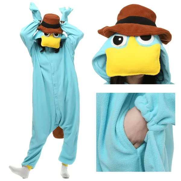 Perry the Platypus Onesie, Perry the Platypus Pajamas For Women & Men  Online Sale | Perry the platypus, Couple halloween costumes, Onesie costumes