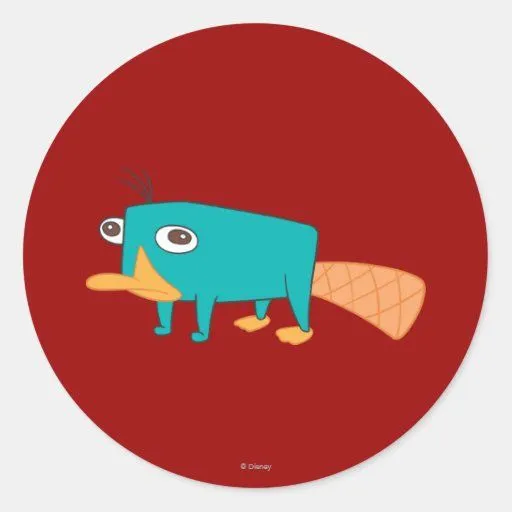 Perry the Platypus Sticker from Zazzle.