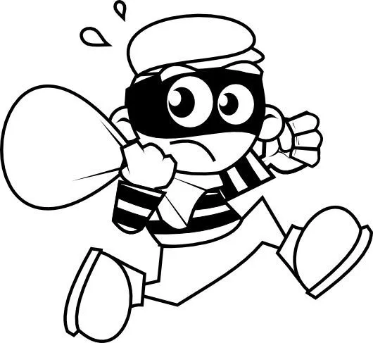 persona robando para colorear - Buscar con Google | RETRICA ...