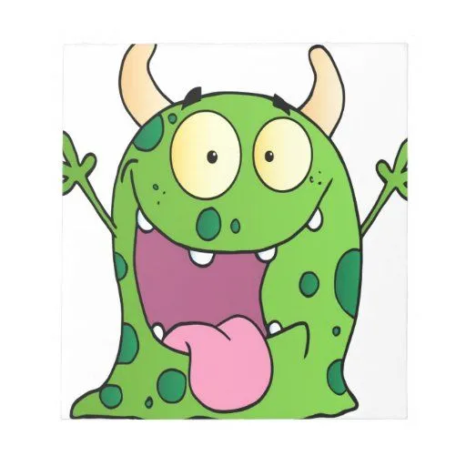 Personaje de dibujos animados feliz del monstruo libreta para ...