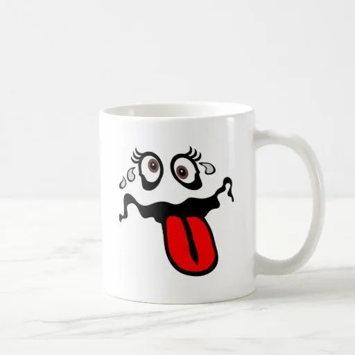 Personaje de dibujos animados graciosamente tazas | Zazzle