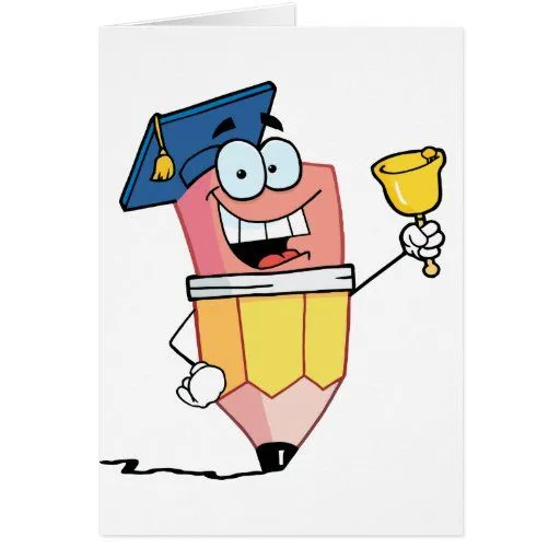 Personaje de dibujos animados graduado del lápiz q felicitaciones ...