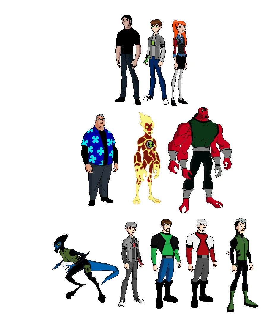 personajes de ben 10 para bordar en jef de 10 cms aproximadamente ...