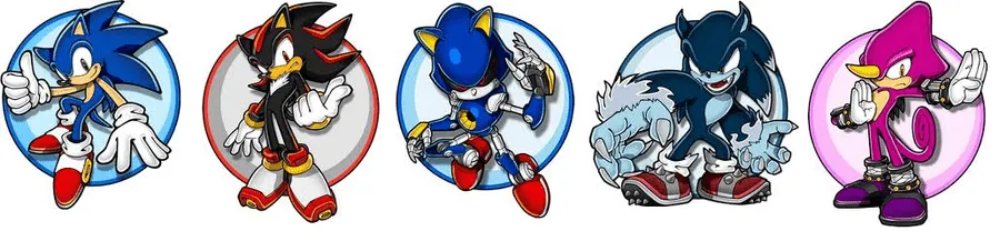 mis personajes favoritos de la saga sonic the hedg by lausonic on ...