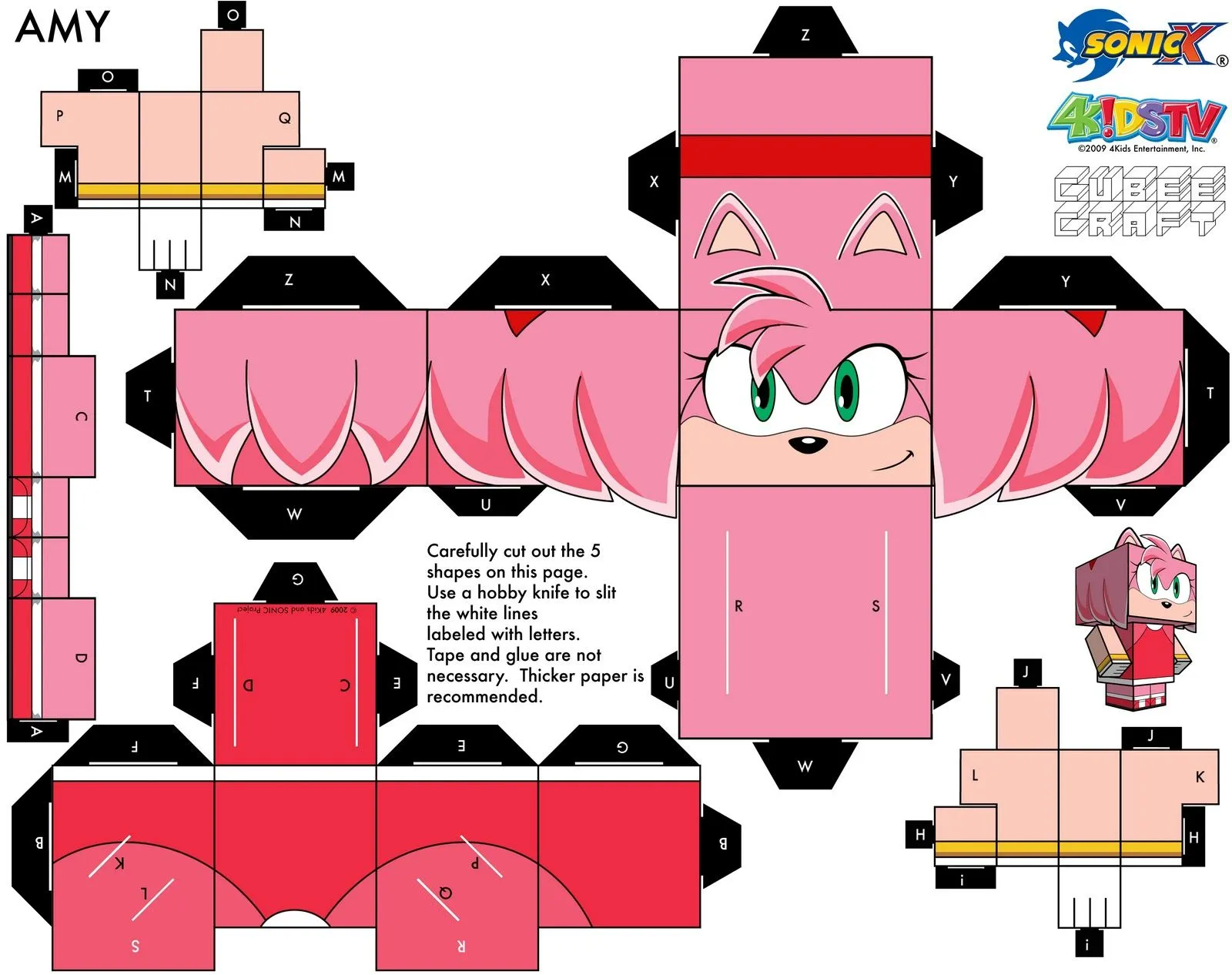 Personajes de Sonic x en Cubeecraft | Recursos Photoshop