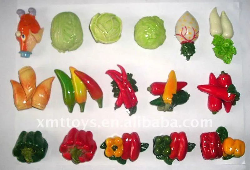 Personalizada imanes de nevera de frutas verduras serie de la ...