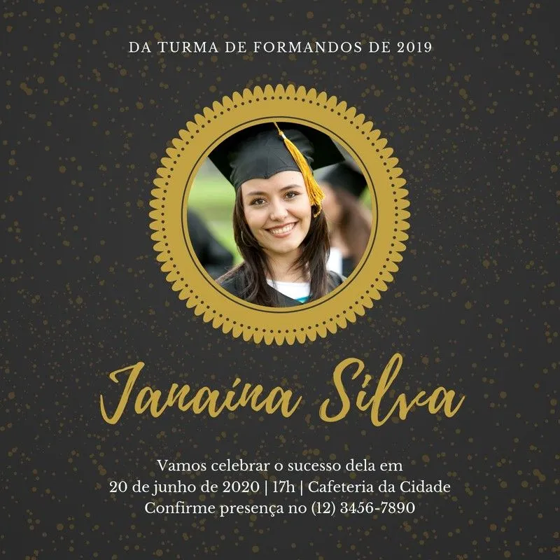 Personalize modelos de Convites de Formatura | Canva