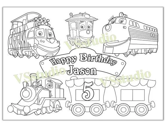 Personalized Disney Chuggington Trains Birthday Party by VSstudio