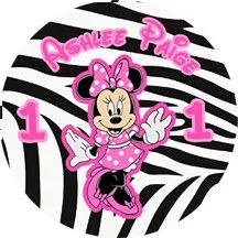 Personalized-minnie-mouse-zebra-print-customized-1-inch-round-stickers ...