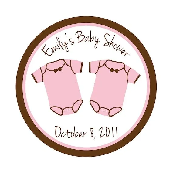 Personalized Stickers, Onsie, Baby Shower, Favor, Treat Bag, Thank ...