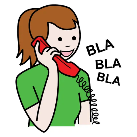 2 personas habalando por telefono dibujo - Imagui