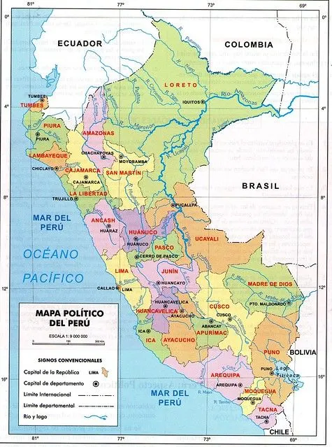 Mapa Político del Perú | Flickr - Photo Sharing!