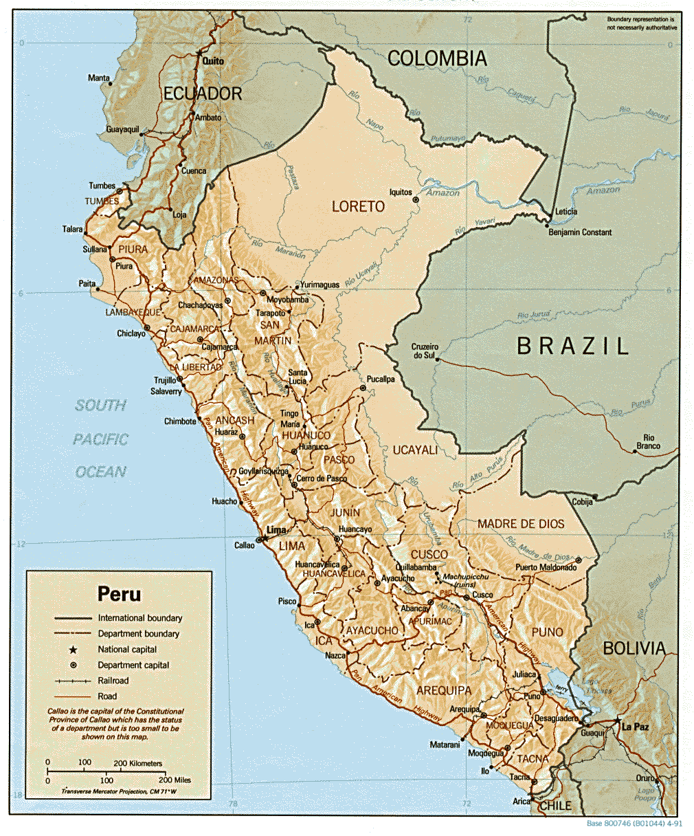 Peru Maps - Perry-Castañeda Map Collection - UT Library Online