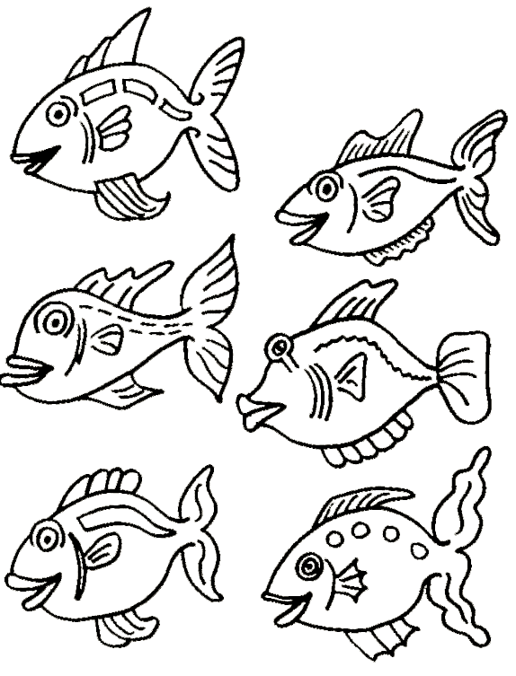 Pescado Dibujos Para Colorear | Dibujos Para Colorear Imagen